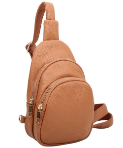 Fashion Multi Pocket Sling Bag ND124 TAN
